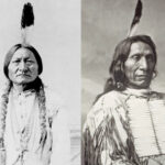 Poglavice Lakota: Lijevo: Bik Koji Sjedi (1831-1890) Desno: Crveni Oblak (1822-1909)