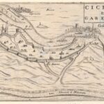 Prikaz trga Drijeva na srednjovjekovnom crtežu. izvor: Wikipedia.